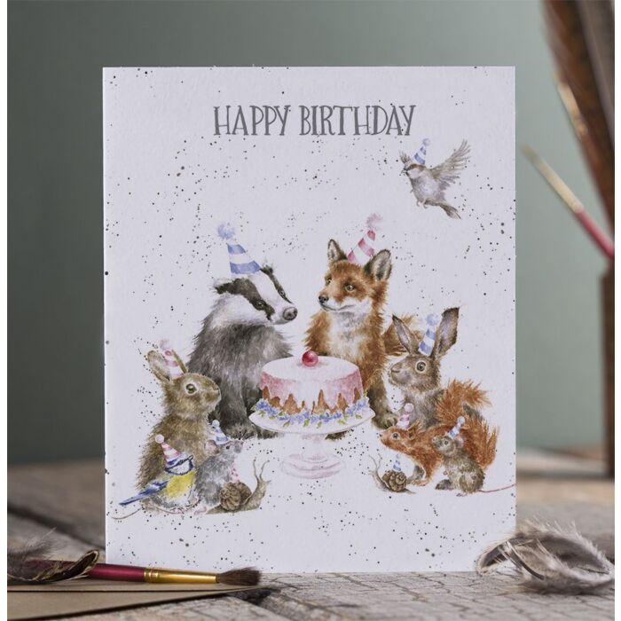 Wrendale Designs "Woodland Party" Woodland Animal Birthday Card